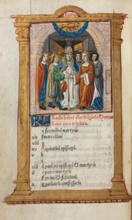 Printed Book of Hours (Use of Rome): fol. 7v, June calendar illustration, 1510. Creator: Guillaume Le Rouge (French, Paris, active 1493-1517).