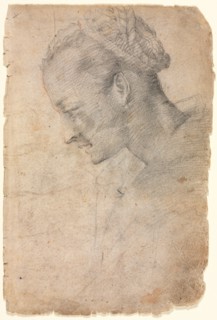 Profile of a Woman's Head, second half 1500s. Creator: Alessandro Casolani (Italian, 1552/53-1607).