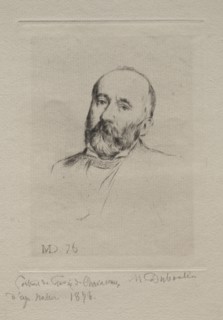Puvis de Chavannes, 1876. Creator: Marcellin Gilbert Desboutin (French, 1823-1902).