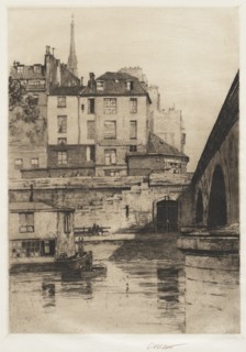 Quai des Orfèvres, Paris, 1886. Creator: Charles Adams Platt (American, 1861-1933).