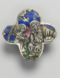 Quatrilobed Plaque: The Annunciation, c. 1350-1400. Creator: Unknown.