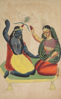 Radha and Krishna, 1800s. Creator: Unknown.