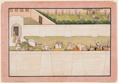 Rama?s Brothers Bharata and Shatrughna set out from Ayodhya to find Rama and Lakshmana..., 1775-80. Creator: Unknown.