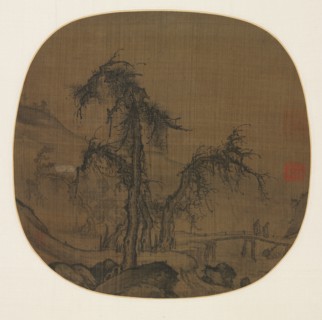 Ramblers over a Winding Stream, before 1330. Creator: Luo Zhichuan (Chinese, active 1280s-1320s).