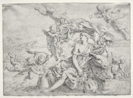 Rape of Europa. Creator: Simone Cantarini (Italian, 1612-1648).
