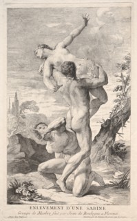 Rape of the Sabines, 1700s. Creator: Louis Desplaces (French, 1682-1739).