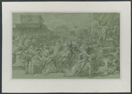 Rape of the Sabines, c. 1820. Creator: Vincenzo Camuccini (Italian, 1771-1844).