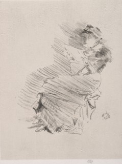 Reading, 1879. Creator: James McNeill Whistler (American, 1834-1903).