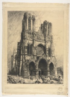 Reims Cathedral . Creator: Auguste Louis Lepère (French, 1849-1918).
