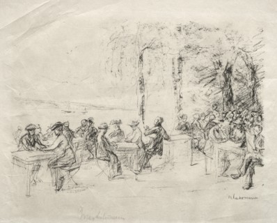 Restaurant am Wasser. Creator: Max Liebermann (German, 1847-1935).