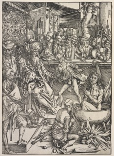 Revelation of St. John: Martyrdom of St. John, 1511. Creator: Albrecht Dürer (German, 1471-1528).