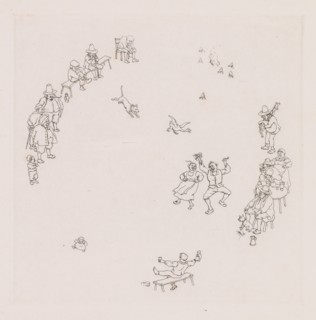 Revelers (Ribauds et Ribaudes). Creator: Léonce Justin Alexandre Petit (French, 1839-1894).