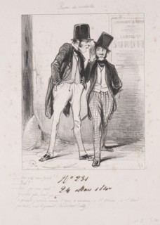 Revers des médailles: Moi qui vous parle, 1840. Creator: Paul Gavarni (French, 1804-1866).