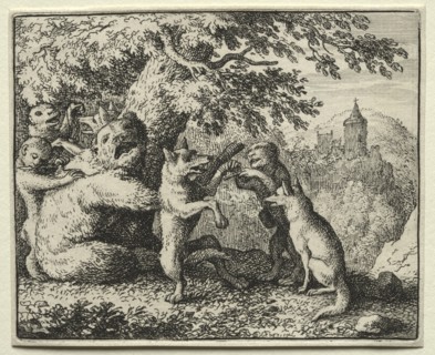 Reynard the Fox: Reynard Equipped for his Pilgrimage. Creator: Allart van Everdingen (Dutch, 1621-1675).