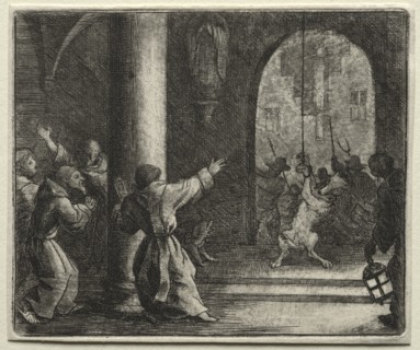 Reynard the Fox: Reynard Tricks the Wolf. Creator: Allart van Everdingen (Dutch, 1621-1675).