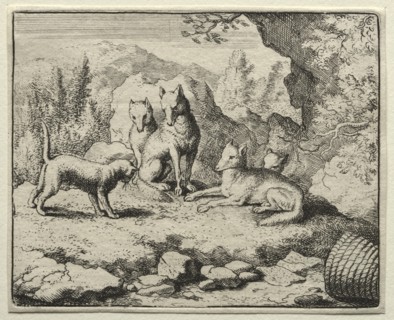 Reynard the Fox: The Cat Calls Reynard to Court. Creator: Allart van Everdingen (Dutch, 1621-1675).