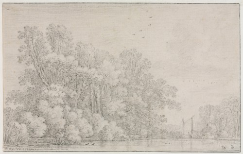 River Landscape, c. 1650?. Creator: Simon de Vlieger (Dutch, 1601-1653).