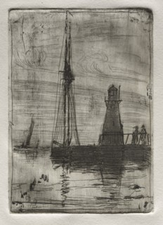 River Pier, 1878. Creator: Otto H. Bacher (American, 1856-1909).