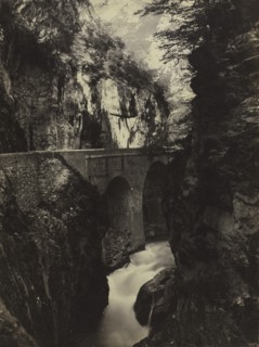 Road to Eaux-Chaudes, Pyrenees (recto), c. 1855. Creator: Farnham Maxwell Lyte (British, 1828-1906).