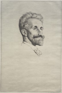 Robert Bontine Cunningham Graham, 1898. Creator: William Strang (British, 1859-1921).