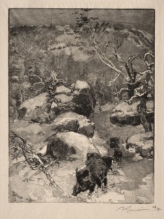 Roche Cuvier Chatillon, 1887. Creator: Auguste Louis Lepère (French, 1849-1918).