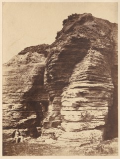 Rocks at Livermead near Torquay (England), c. 1852. Creator: John Dillwyn Llewelyn (British, 1810-1882), attributed to.