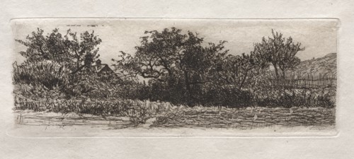 Roofs and Trees, 1879. Creator: Otto H. Bacher (American, 1856-1909).