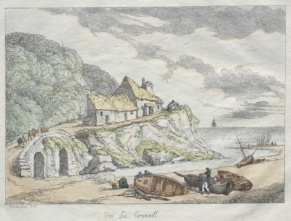 Rowlandson's Sketches from Nature: West Loo, Cornwall, 1822. Creator: Thomas Rowlandson (British, 1756-1827).