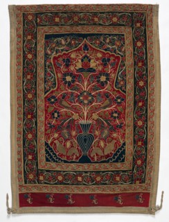 Royal Round Tent made for Muhammad Shah (wall panel with one panel B), 1834-1848. Creator: Unknown.