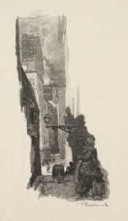 Rue Grenier sur lEau. Creator: Auguste Louis Lepère (French, 1849-1918).