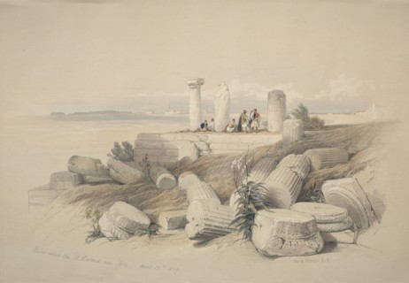 Ruins Called Om El Hamed near Tyre, 1839. Creator: David Roberts (British, 1796-1864).