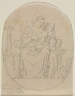 Saint Félicité and Her Seven Sons, second third 19th century. Creator: Hippolyte Jean Flandrin (French, 1809-1864).