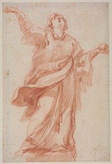 Saint Stephen in Ecstasy, second third 1700s. Creator: Edmé Bouchardon (French, 1698-1762).