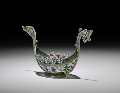 Salt Cellar, c.1890-1900. Creator: Marius Hammer (Norwegian, 1847-1927).