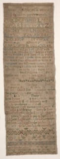 Sampler, 1717. Creator: Unknown.