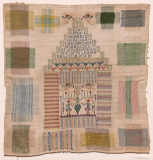 Sampler, 1743. Creator: Unknown.