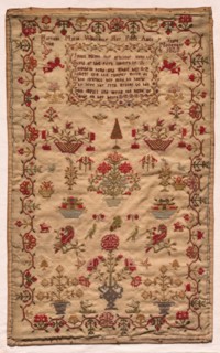 Sampler, 1828. Creator: Unknown.