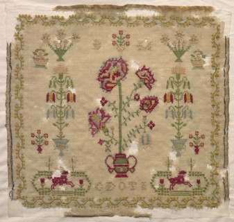 Sampler, early 1800s. Creator: Unknown.