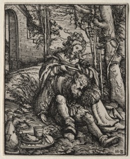 Samson and Delilah, 1519. Creator: Hans Burgkmair (German, 1473-1531).