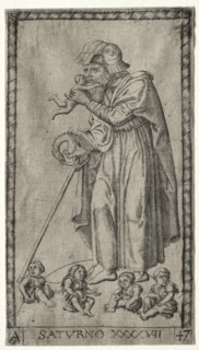 Saturn, 1547. Creator: Johannes Ladenspelder (German, 1512-aft 1561).