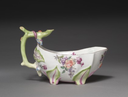 Sauceboat, c. 1755-1756. Creator: Chelsea Porcelain Factory (British).