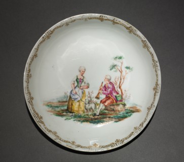 Saucer, c. 1750-1770. Creator: Meissen Porcelain Factory (German).
