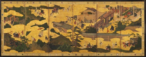 Scenes from the "Tales of Ise", mid-1600s. Creator: Unknown.