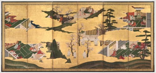 Scenes from the Tale of Genji, late 1700s. Creator: Tosa School (Japanese).