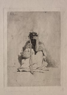 Seated Beggar. Creator: Mariano Fortuny y Carbó (Spanish, 1838-1874).