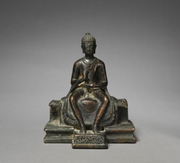 Seated Maitreya, late 7th - early 8th century. Creator: Unknown.