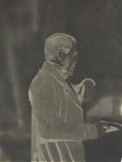 Self-Portrait (negative), c. 1853. Creator: Louis-Rémy Robert (French, 1811-1882).