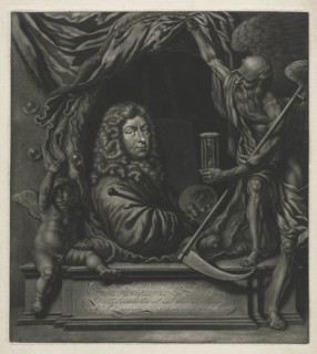 Self-Portrait, 1685. Creator: Michiel van Musscher (Dutch, 1645-1705).