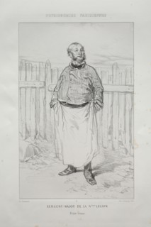 Sergent - Major de la Nième Légion. Creator: Paul Gavarni (French, 1804-1866).