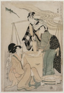 Settsu Province from the series Fashionable Six Jewel Rivers (Furyu Mu Tamagawa), c. 1804. Creator: Kitagawa Utamaro (Japanese, 1753?-1806).